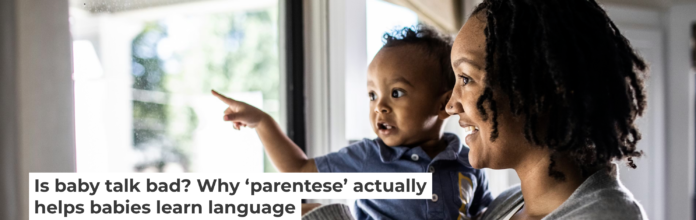 Emphasizing the sounds of certain words to young children can help them retain language, not confuse them about speaking properly. MoMo Productions/DigitalVision via Getty Images